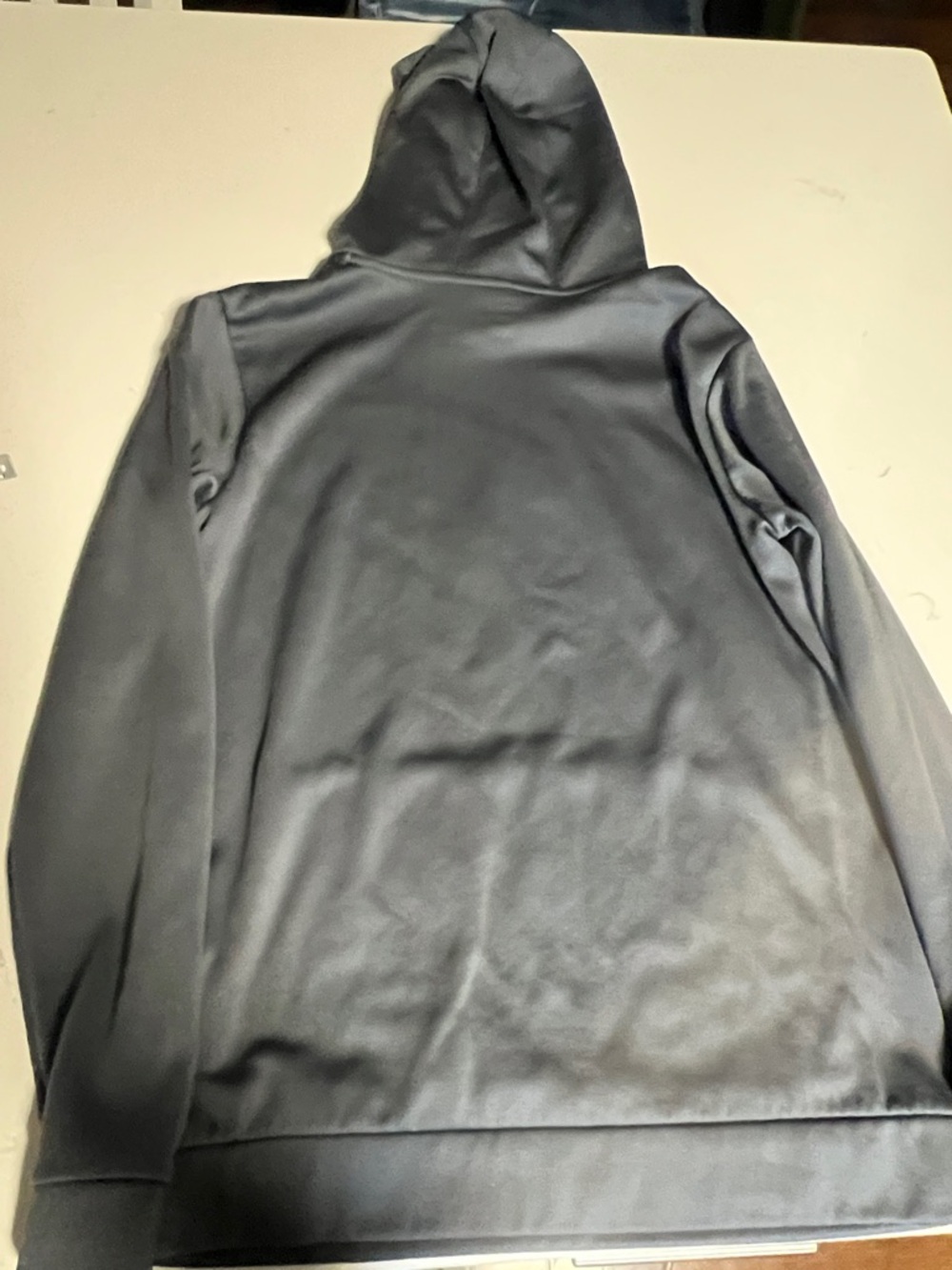 Under Armour Charcoal/Gray Pullover Hoodie with Logo - Picture 3 of 3